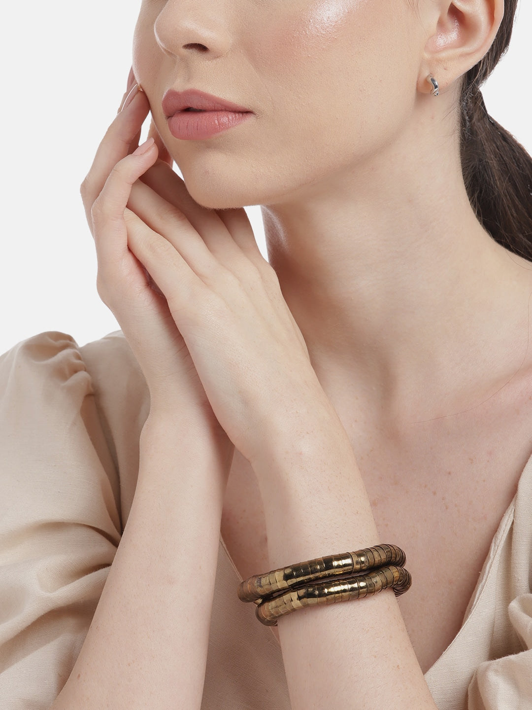 Women Gold-Toned Gold-Plated Link Bracelet