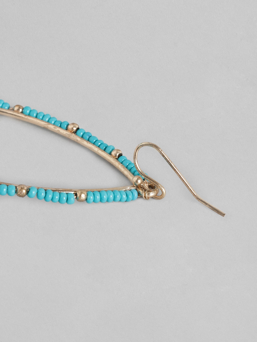 Turquoise Blue Contemporary Drop Earrings