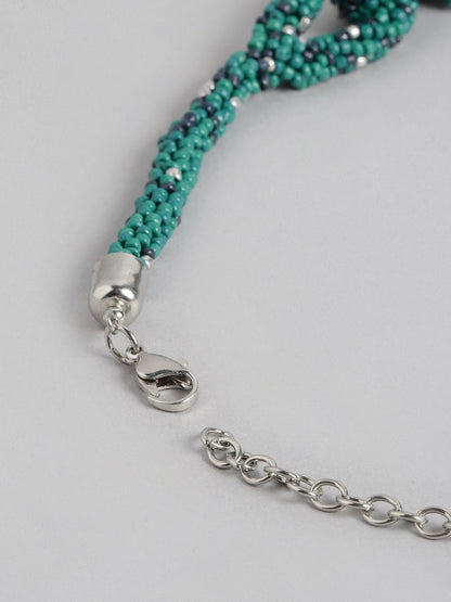 Green & Blue Beaded Necklace