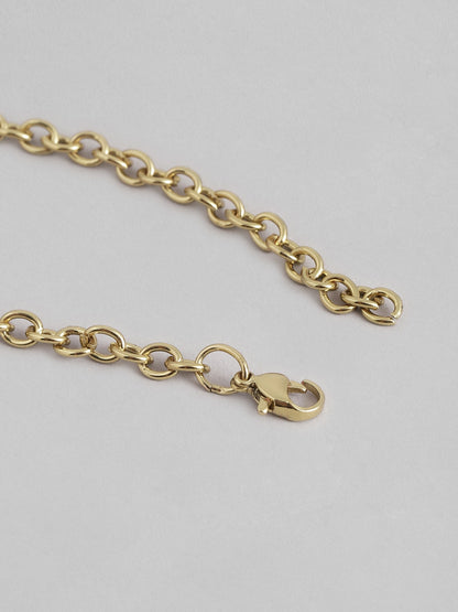 RICHEERA Brass Silver-Plated Necklace