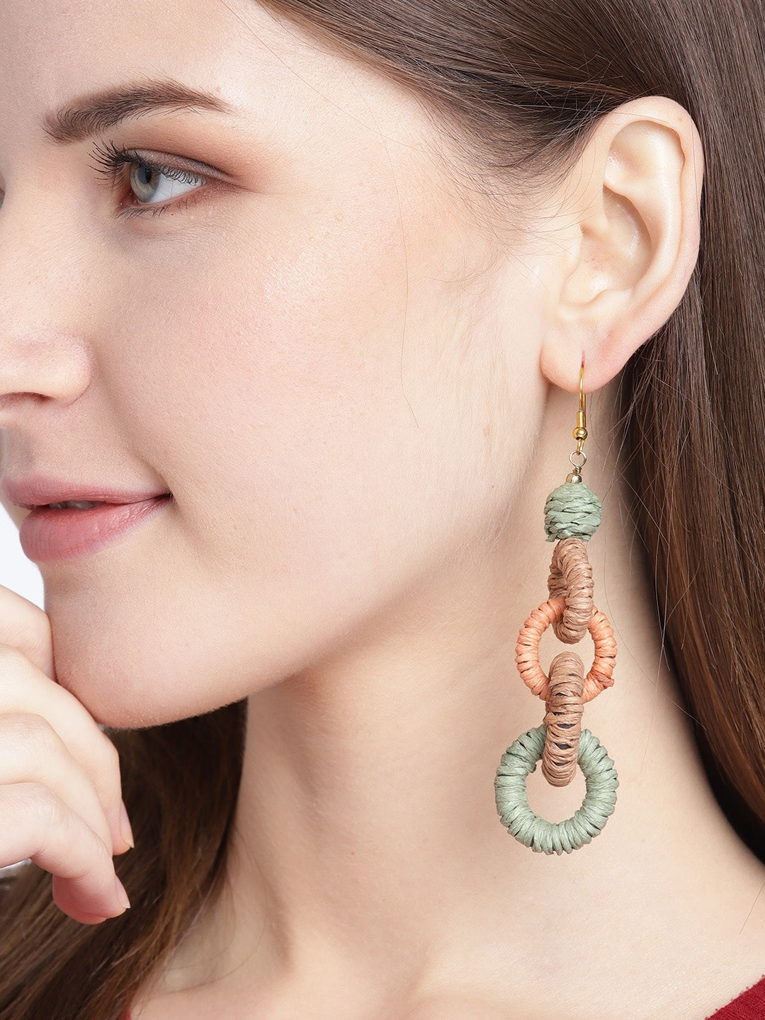 Buy Gold-Toned & Peach Earrings for Women by Crunchy Fashion Online |  Ajio.com