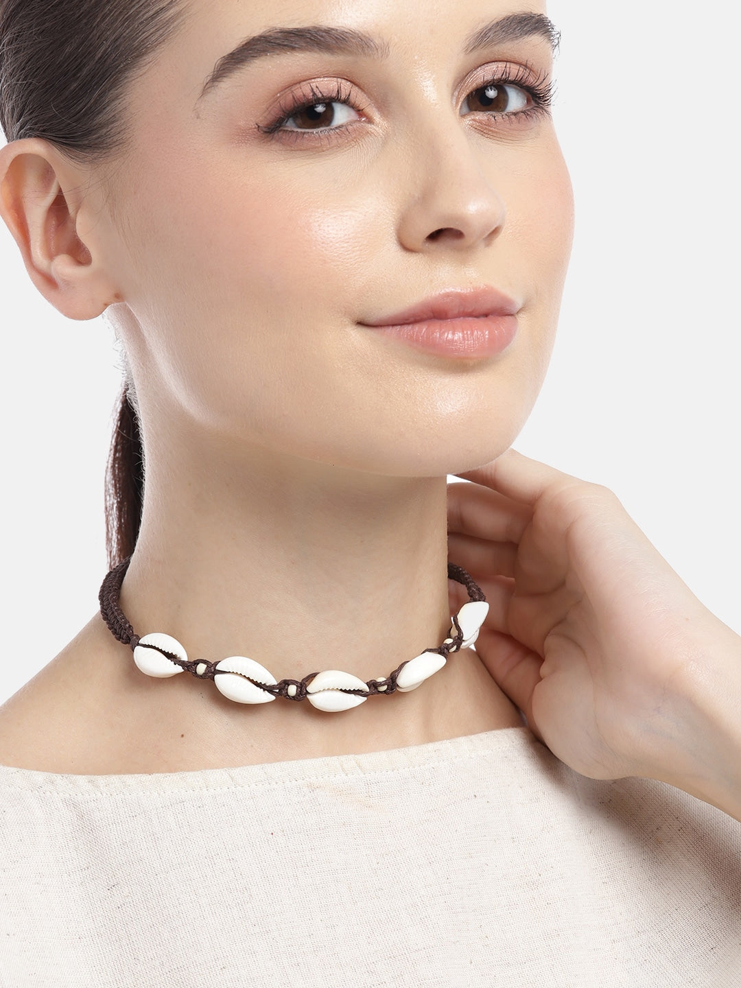 RICHEERA Beads Studded Necklace