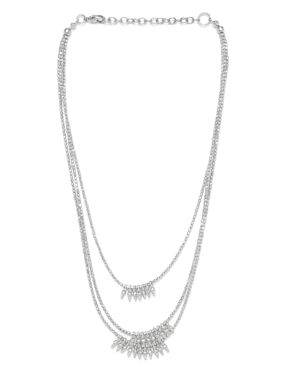 RICHEERA Silver-Plated Layered Necklace
