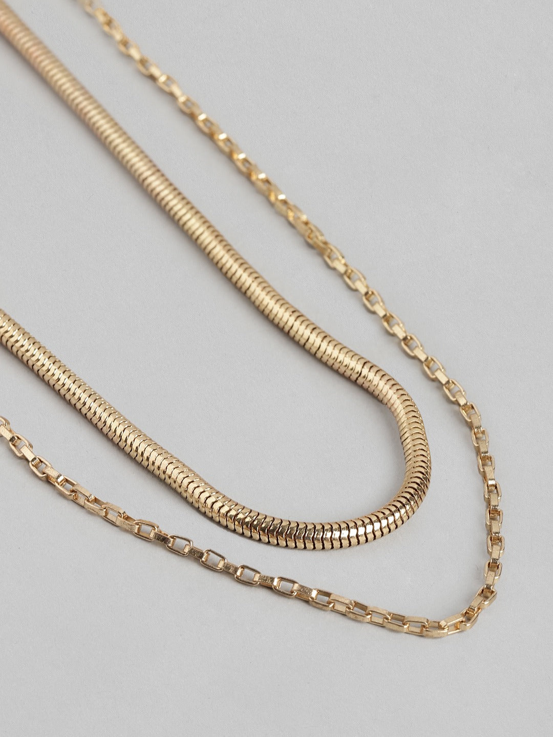 Gold-Plated Layered Necklace