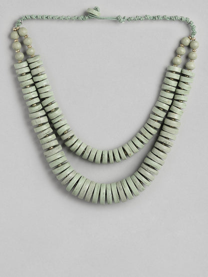 RICHEERA Green Layered Necklace