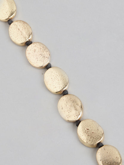 Gold-Plated Artificial Beads Necklace