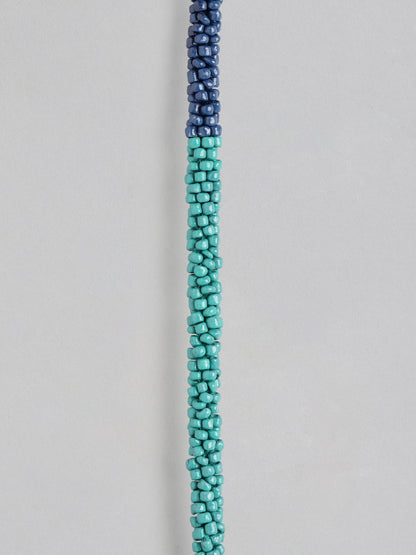 Blue & Green Artificial Beads Necklace