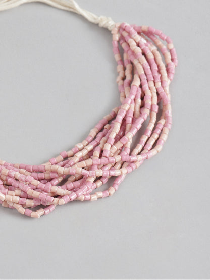 Women Pink Multistrand Bracelet