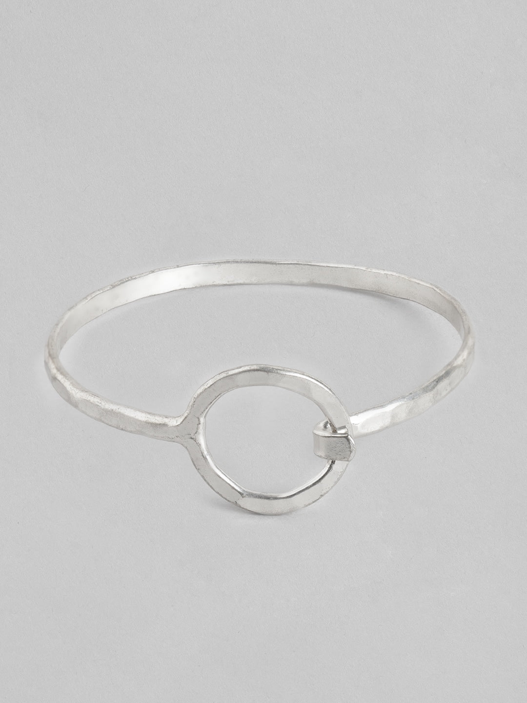 Women Silver-Toned Ring Bracelet