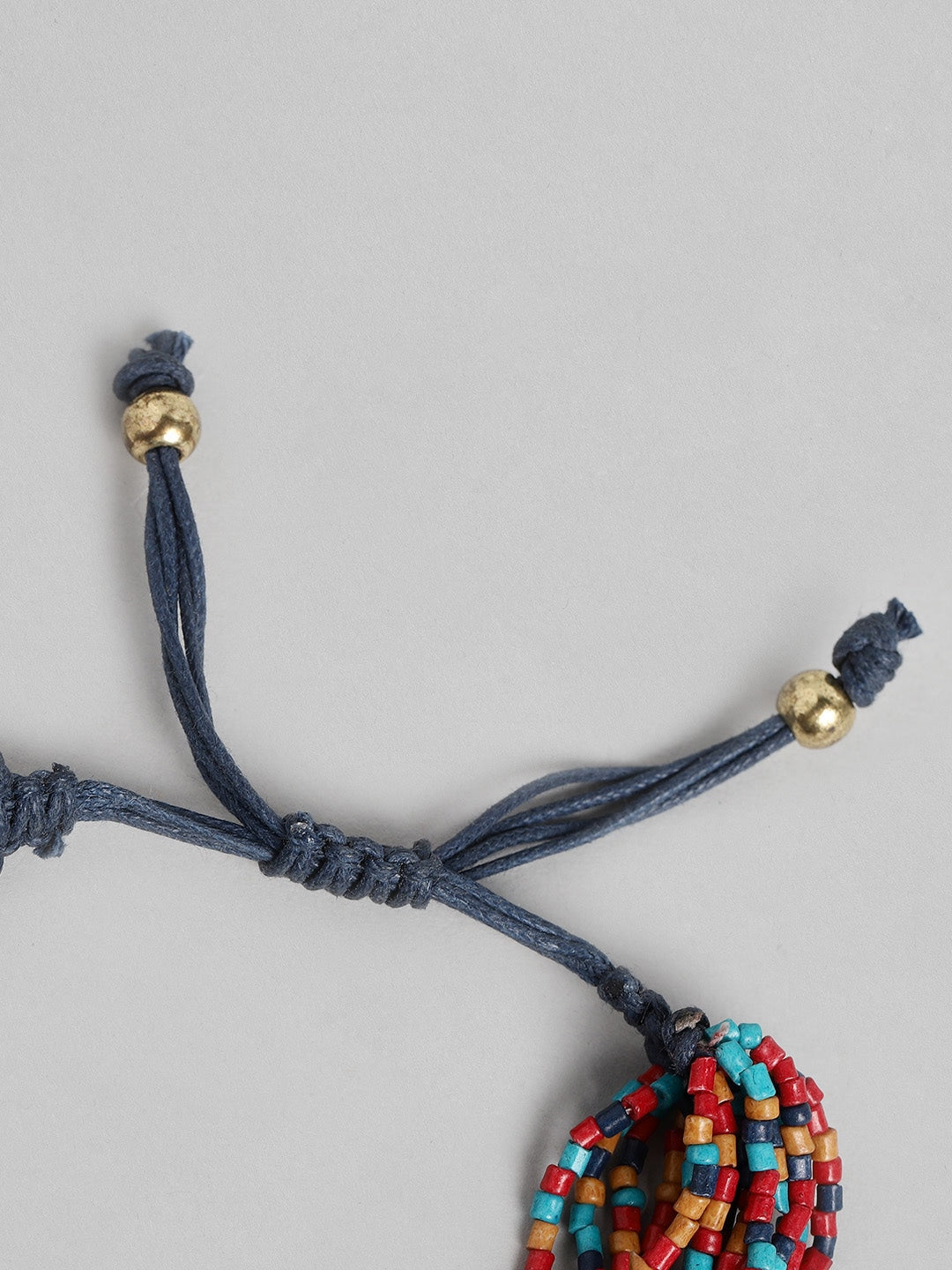 Women Blue & Red Multistrand Bracelet