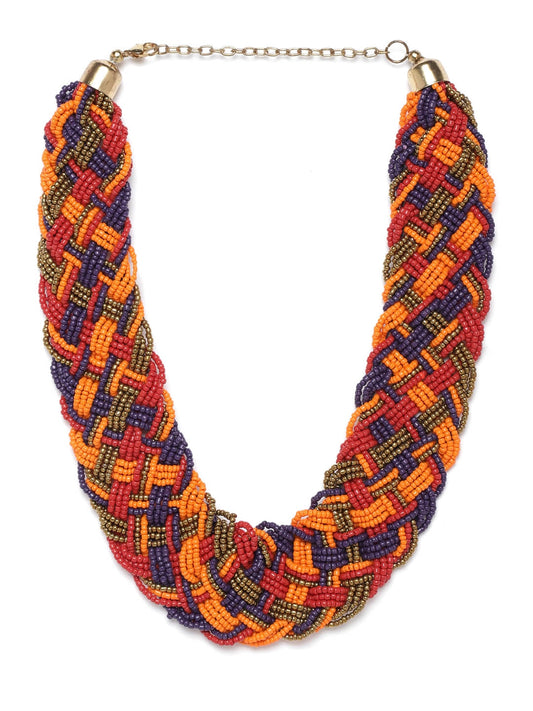 RICHEERA Multicoloured Beaded Necklace