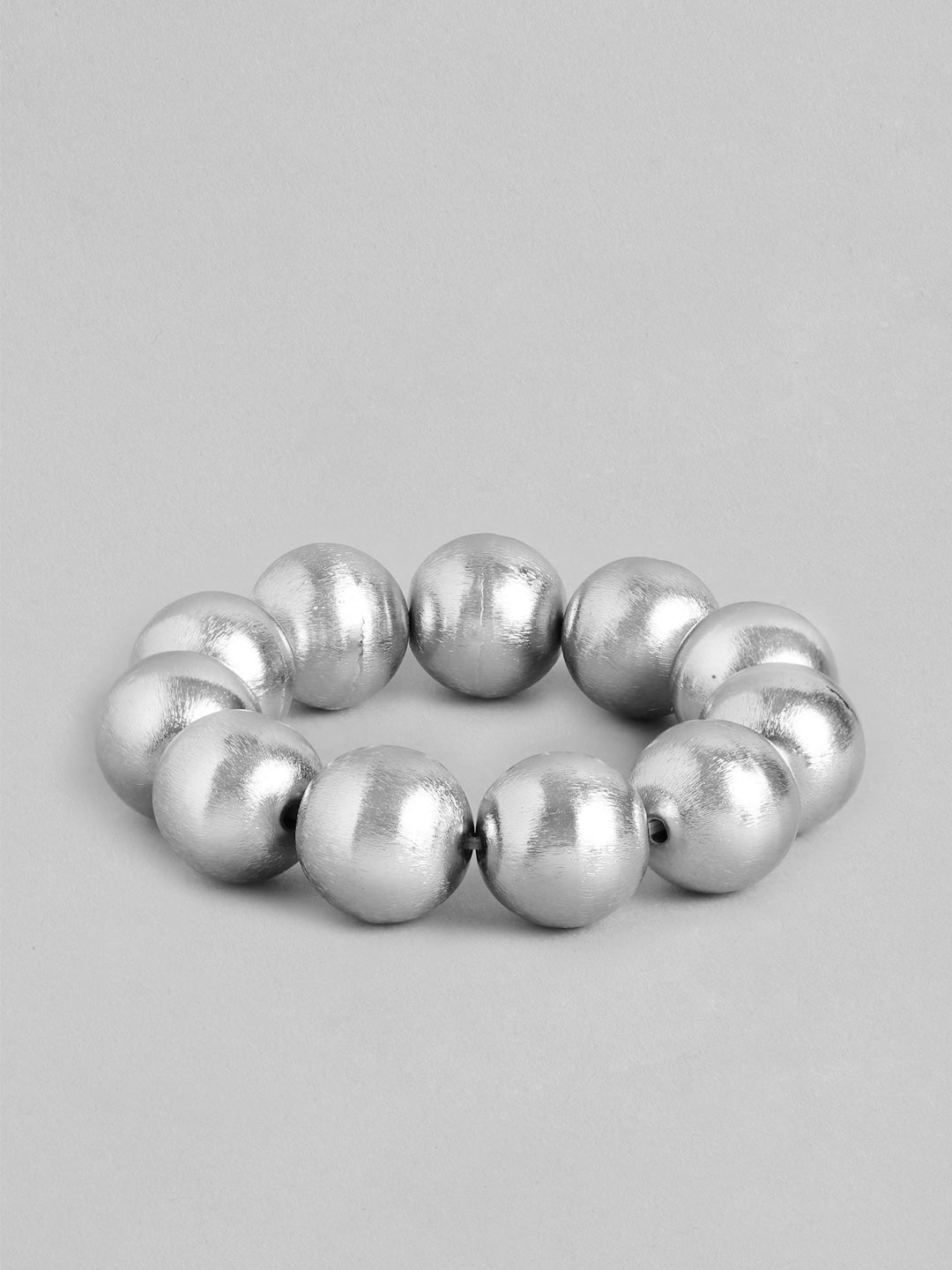 Women Silver-Plated Beaded Bracelet
