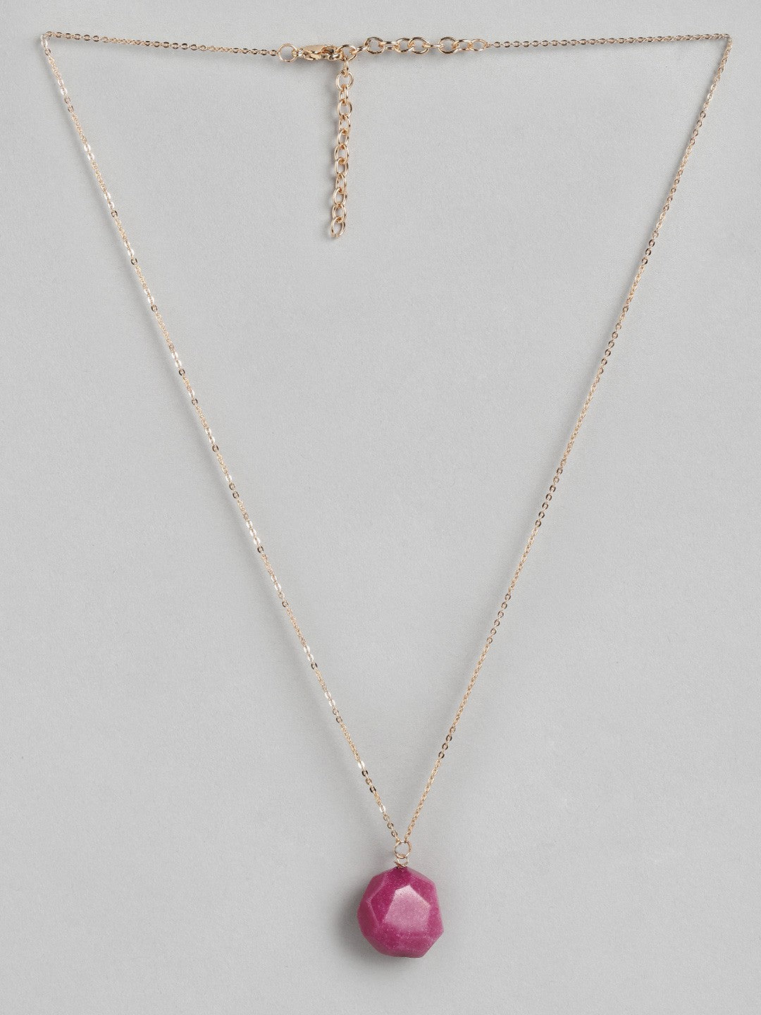 Rose Gold-Plated & Pink Necklace