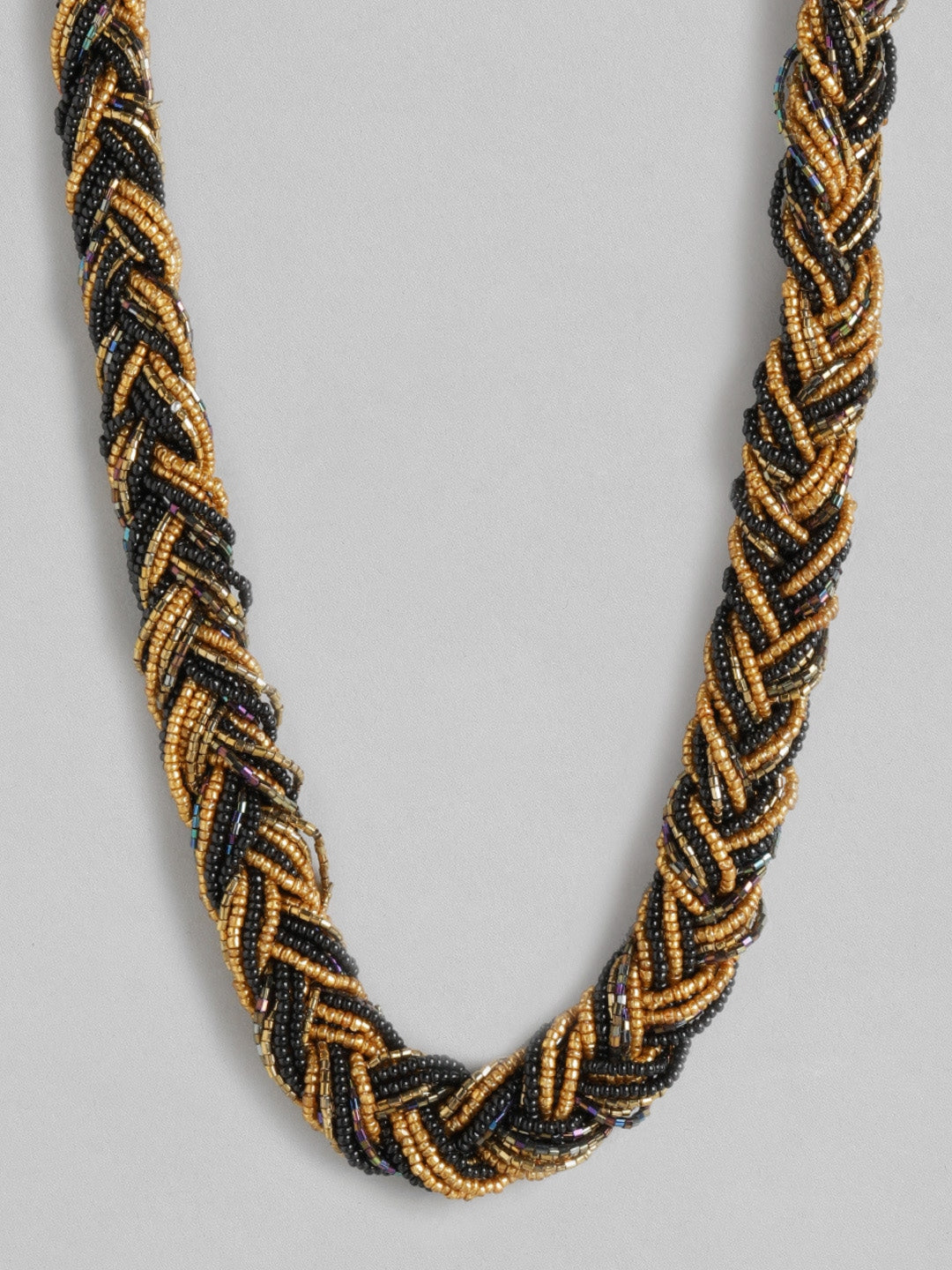 Gold-Toned & Black Necklace