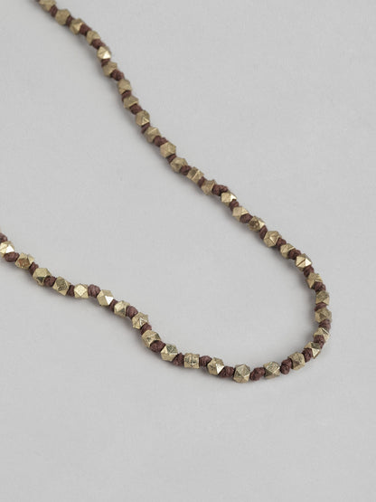 Gold-Plated Beaded Necklace