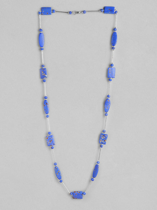 RICHEERA Silver-Plated Beaded Necklace