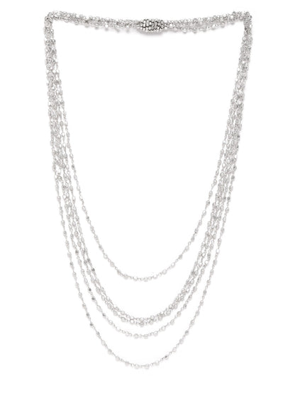 Silver-Plated Layered Necklace