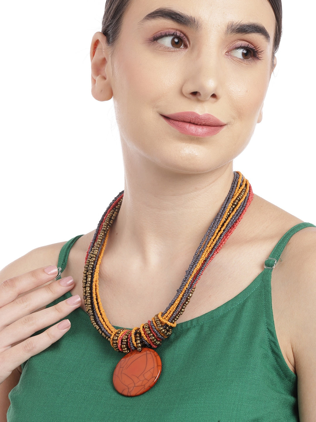 Multicoloured Layered Necklace