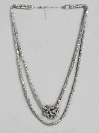Silver-Toned Silver-Plated Necklace