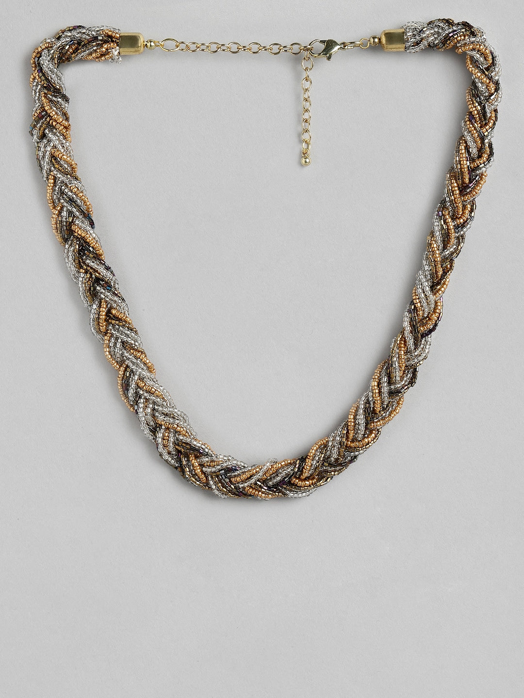 Silver & Gold Beaded Necklace