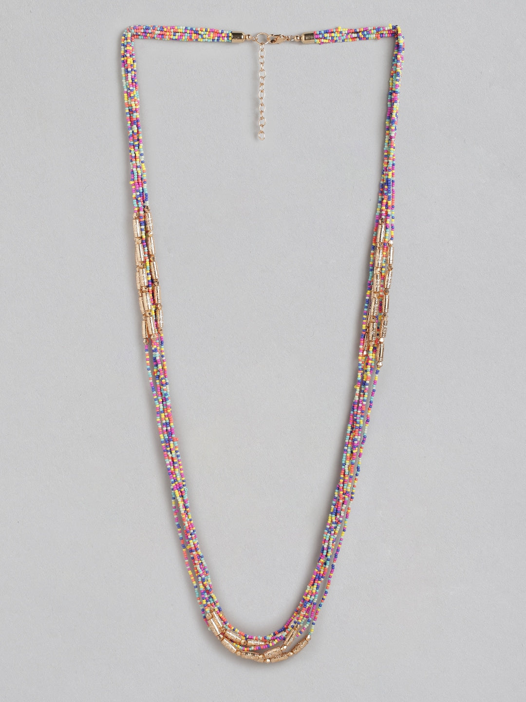 RICHEERA Multicoloured Rose Gold-Plated Necklace