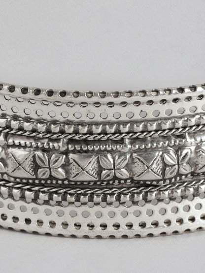 RICHEERA Silver-Plated Cuff Bracelet