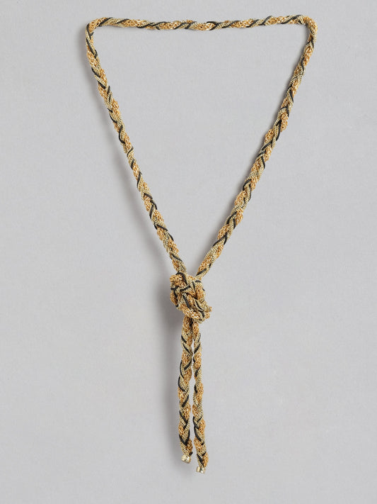 RICHEERA Gold-Toned & Black Gold-Plated Necklace