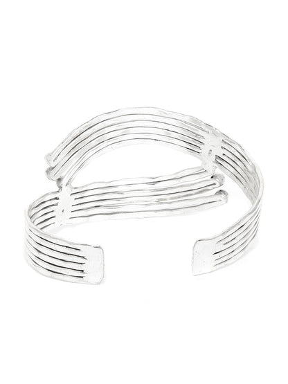 RICHEERA Silver-Plated Cuff Bracelet