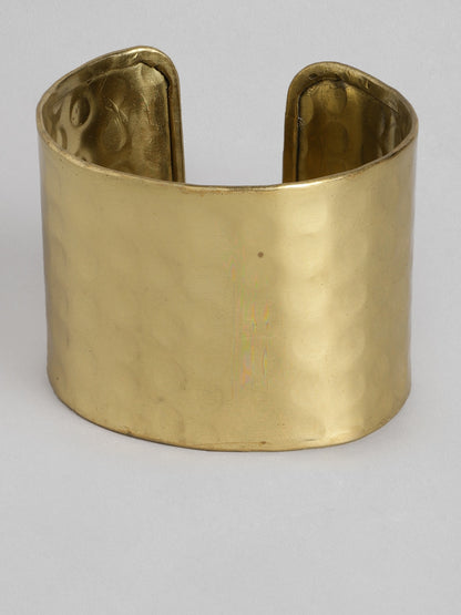 Women Gold-Toned Gold-Plated Cuff Bracelet