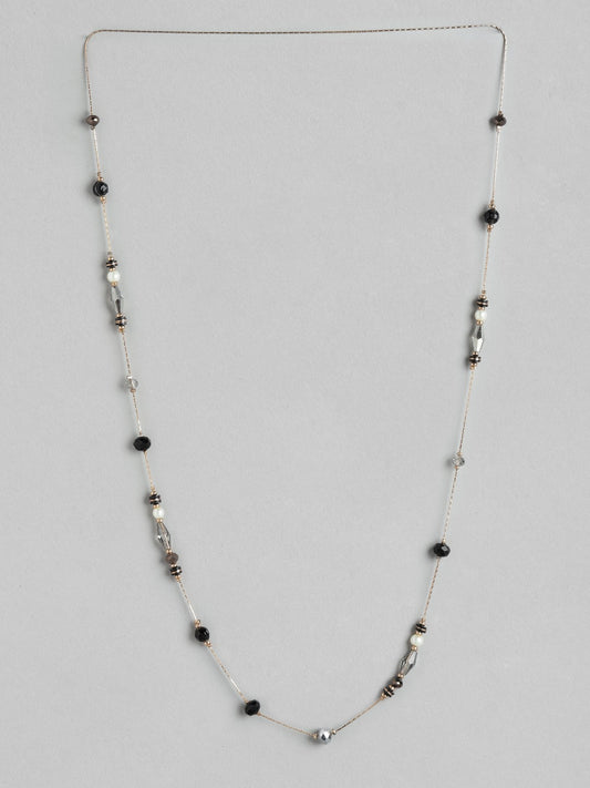 Black Gold-Plated Beaded Chain