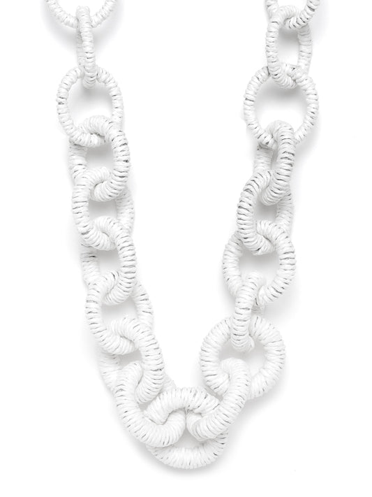 RICHEERA White Circular Necklace