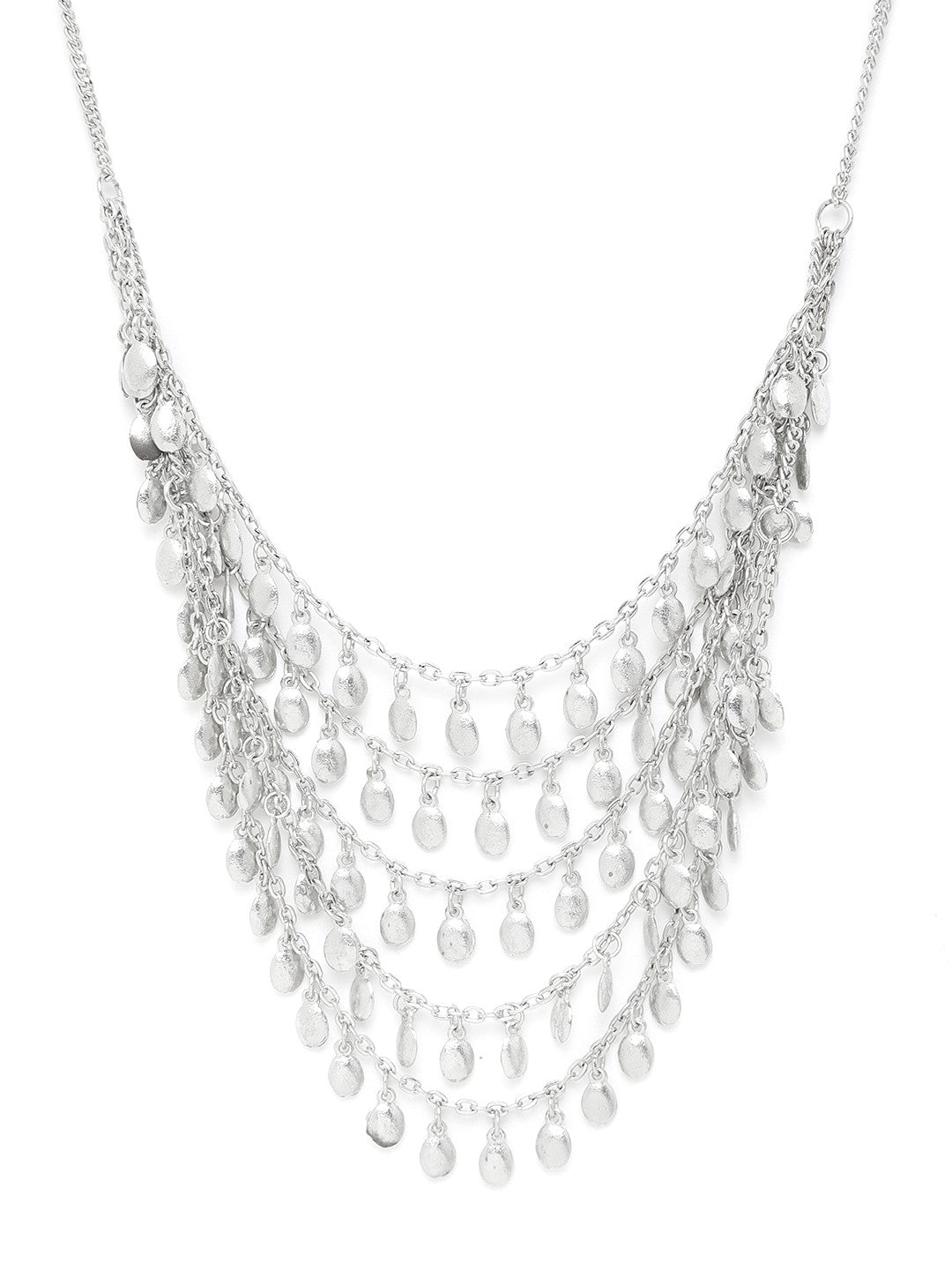 Silver-Plated Layered Necklace