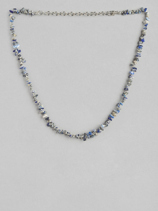 Blue & White Beaded Necklace