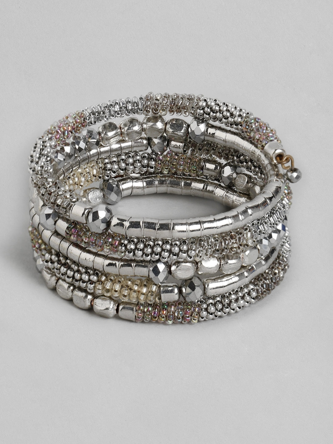 Women Silver-Toned Bangle-Style Bracelet