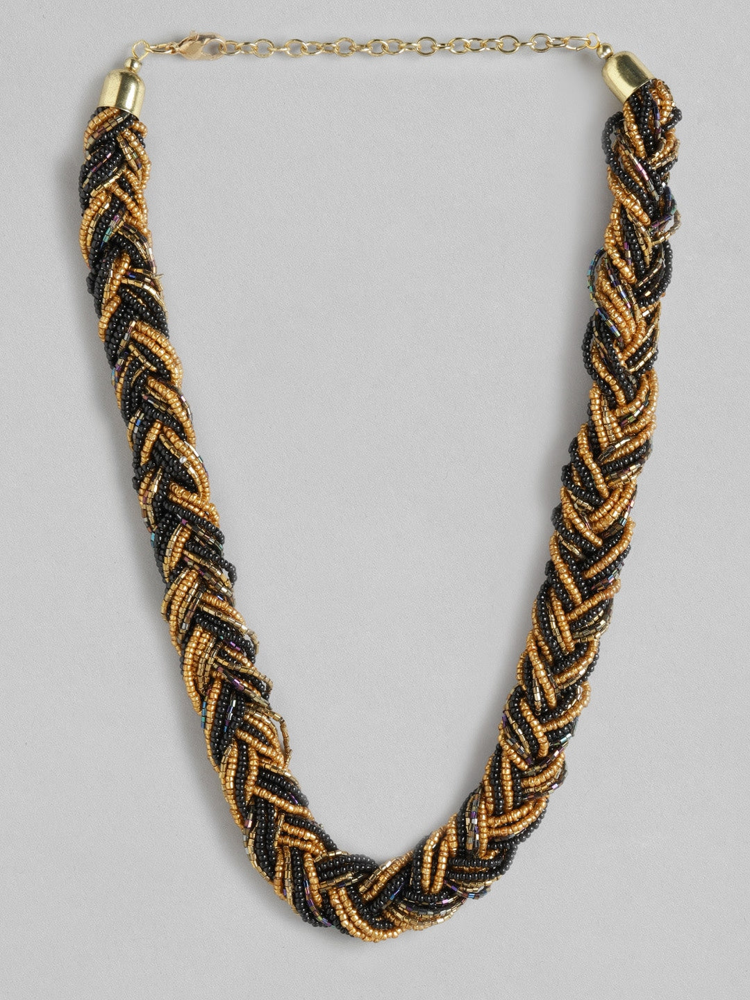 Gold-Toned & Black Necklace