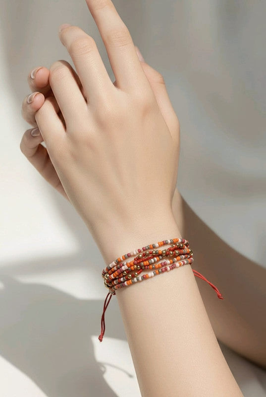 RICHEERA Gold-Plated Handcrafted Western Multistrand - Side Image