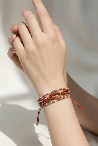 RICHEERA Gold-Plated Handcrafted Western Multistrand - Side Image