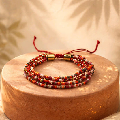 RICHEERA Gold-Plated Handcrafted Western Multistrand - Back Image
