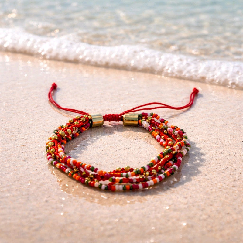 RICHEERA Gold-Plated Handcrafted Western Multistrand - Detail Angle