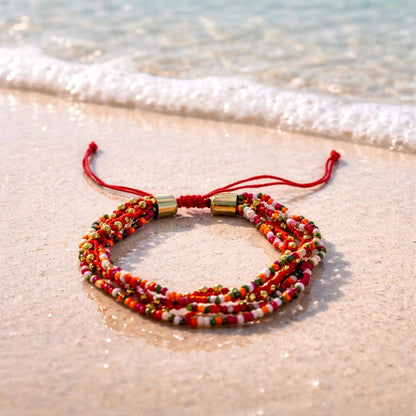 RICHEERA Gold-Plated Handcrafted Western Multistrand - Detail Angle