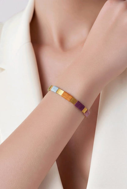 RICHEERA Gold-Plated Handcrafted Western Multistrand - Side Image