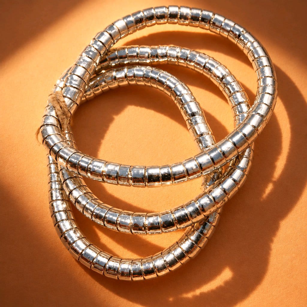 RICHEERA Silver-Plated Handcrafted Western Stretchable Bracelet