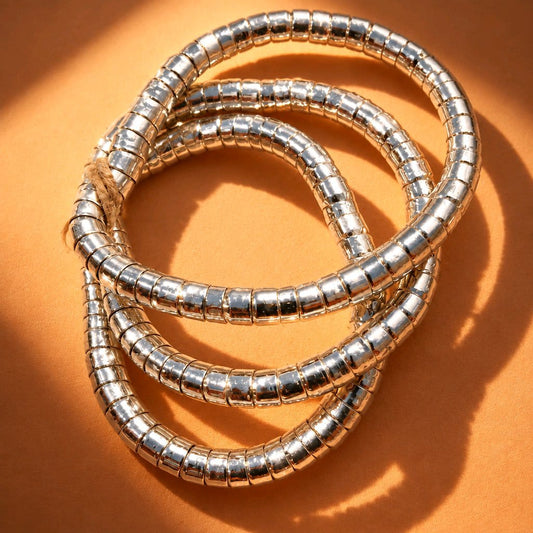 RICHEERA Silver-Plated Handcrafted Western Stretchable Bracelet