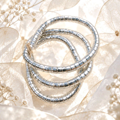 RICHEERA Silver-Plated Handcrafted Western Stretchable Bracelet