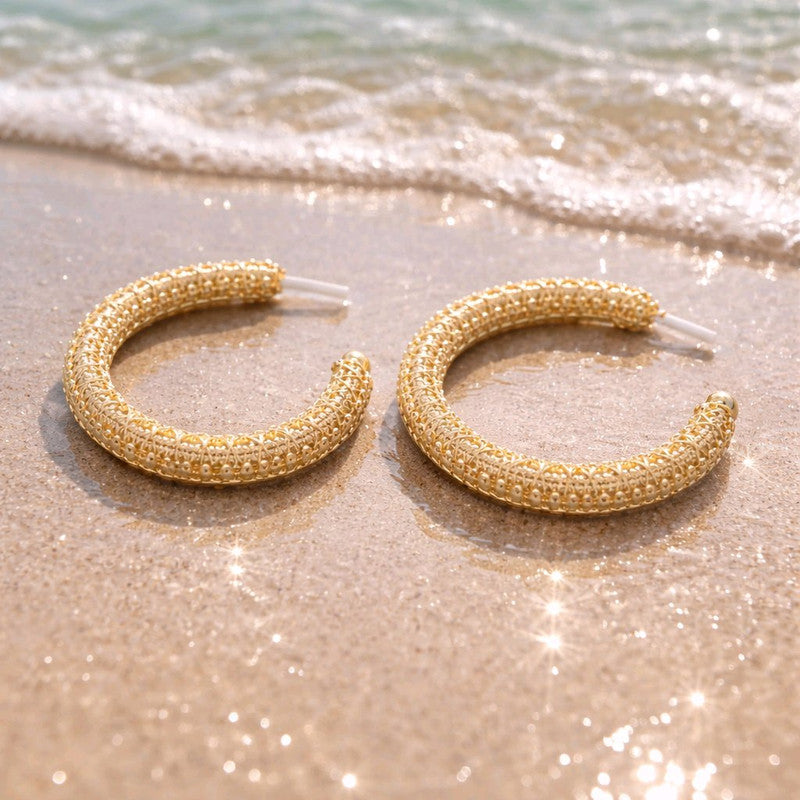 RICHEERA Gold-Plated Earrings - Back Image