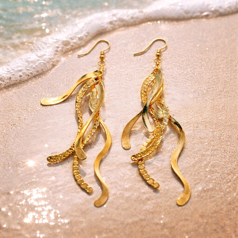 RICHEERA Gold-Plated Earrings - Side Image