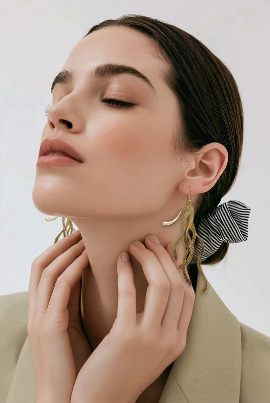 RICHEERA Gold-Plated Earrings - Back Image