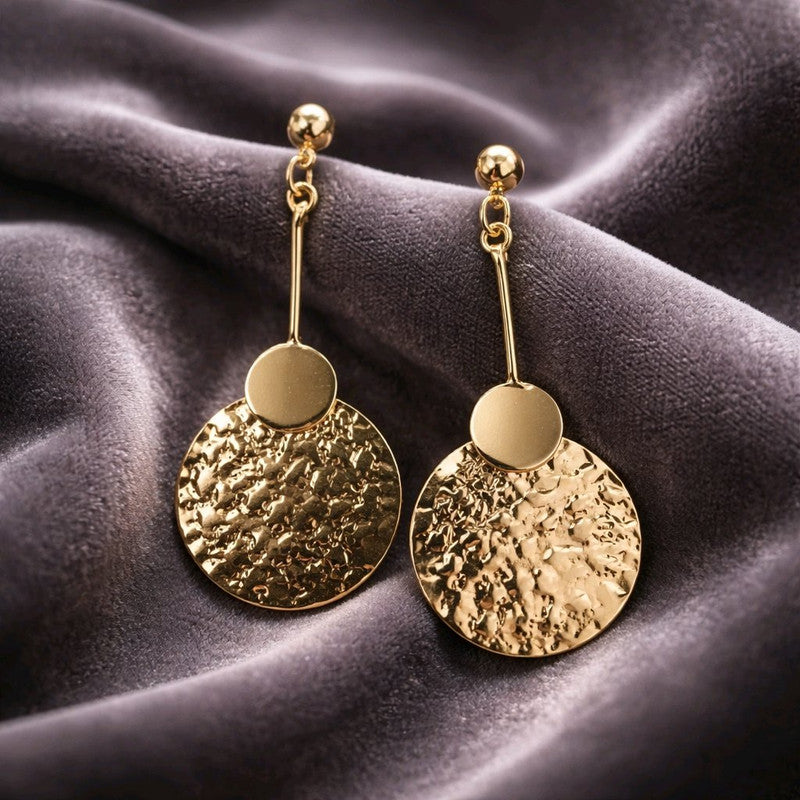 RICHEERA Gold-Plated Earrings - Detail Angle