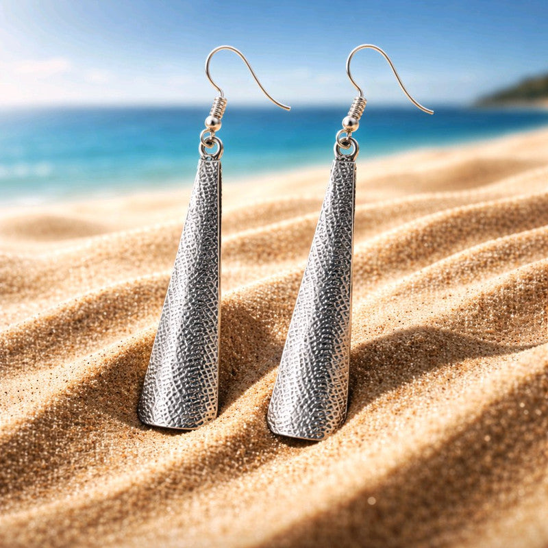 RICHEERA Silver-Plated Earrings - Back Image