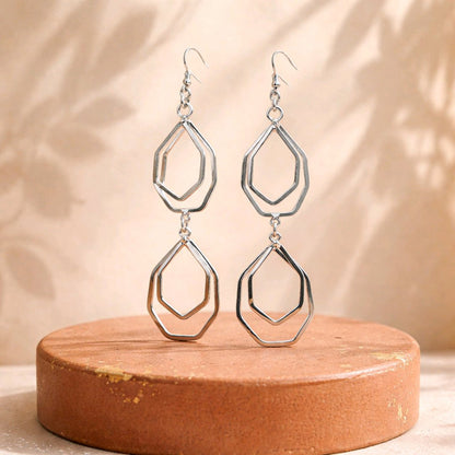 RICHEERA Silver-Plated Earrings - Side Image